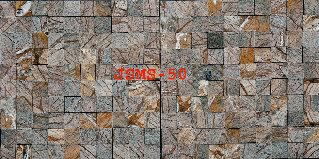 Forest Brown Marble Mosaic wall cladding stone tiles